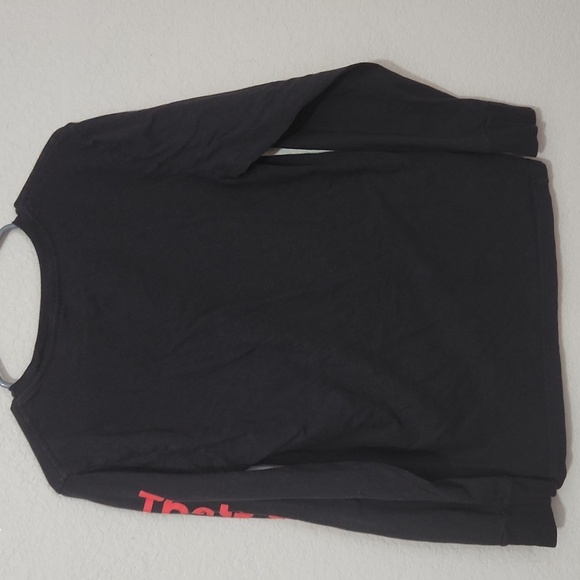 Looney Tunes Shirt Small Black Long Sleeve Thats All Folk Daffy Duck Printed Tee - Picture 3 of 6